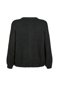 Zizzi Kardigan - black solid