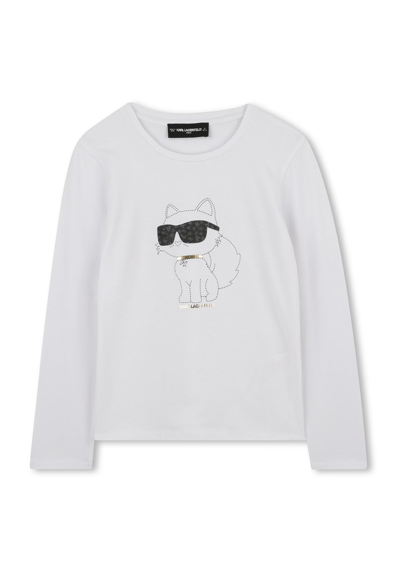 KARL LAGERFELD KIDS LONG SLEEVE - Ilgarankovis viršutinės dalies drabužis - blanc