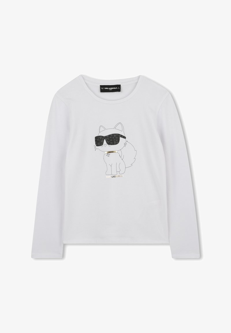 KARL LAGERFELD KIDS LONG SLEEVE - Μπλούζα με μακριά μανίκια - blanc