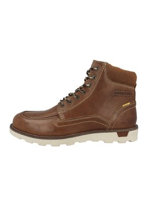 Lace-up ankle boots - chocolate oua