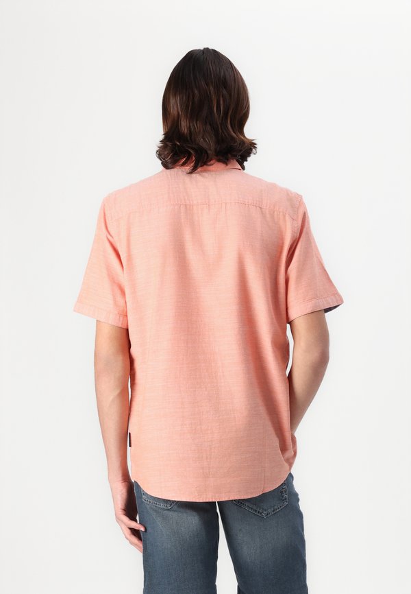 STRUCTURED SLUBYARN SHIRT - Shirt - brick orange2