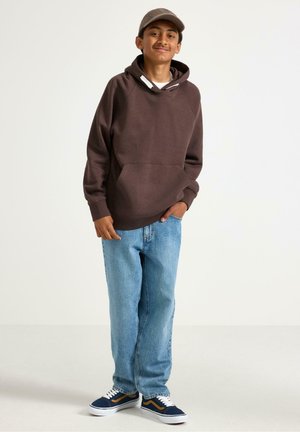 Lindex, LINDEX HOODIE WITH BRUSHED INSIDE LINDEX - Huppari - dark dusty brown