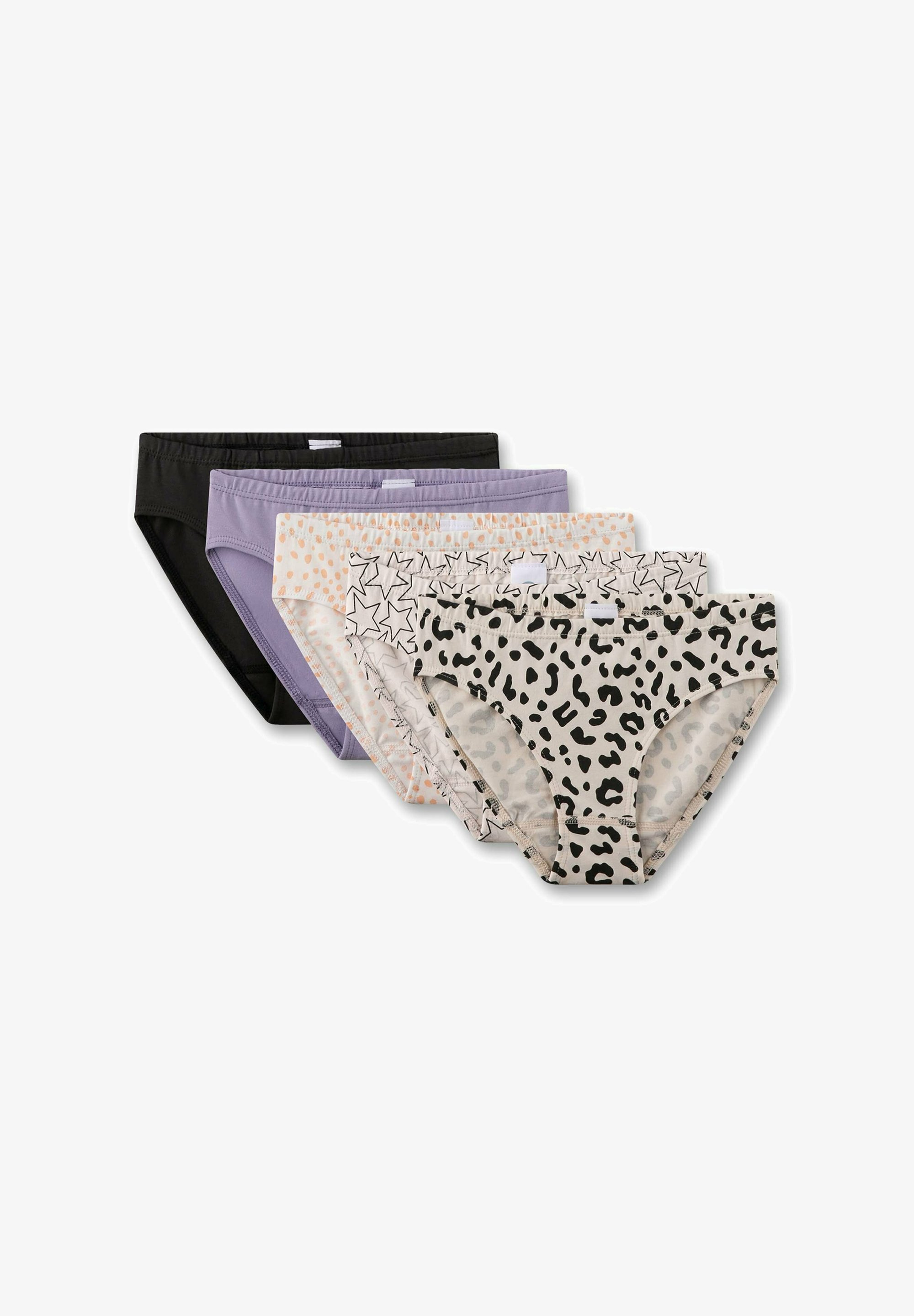 Sanetta Mädchen Unterhose Slip - Weißer Basic Mit Sportlichem Webbund - Trocknergeeignet