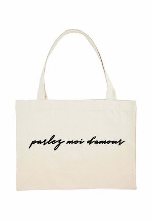 PARLEZ MOI PRINT - Shopping Bag - off white
