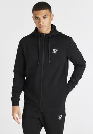 SIKSILK ZIP THROUGH POLY HOODIE - Sudadera con cremallera - black