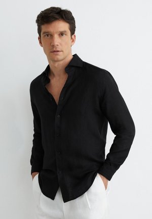 Reiss, REGULAR FIT-RUBAN BUTTON THROUGH - Hemd - black