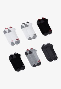 Levi's® LOW CUT UNISEX 6 PACK - Nogavice - dark grey heather