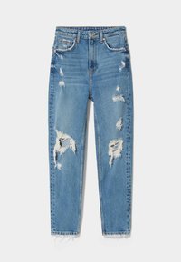 Bershka Jeans Slim Fit - dark-blue denim