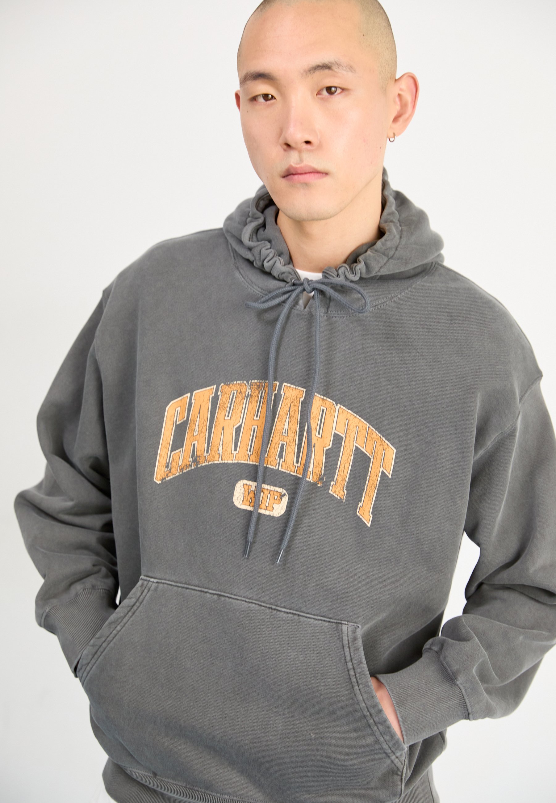 Carhartt WIP HOODED LIBRARY - Kapuzenpullover - black dyed