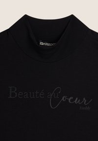 Freddy CON SCRITTA BORCHIE  - Maglietta a manica lunga - nero