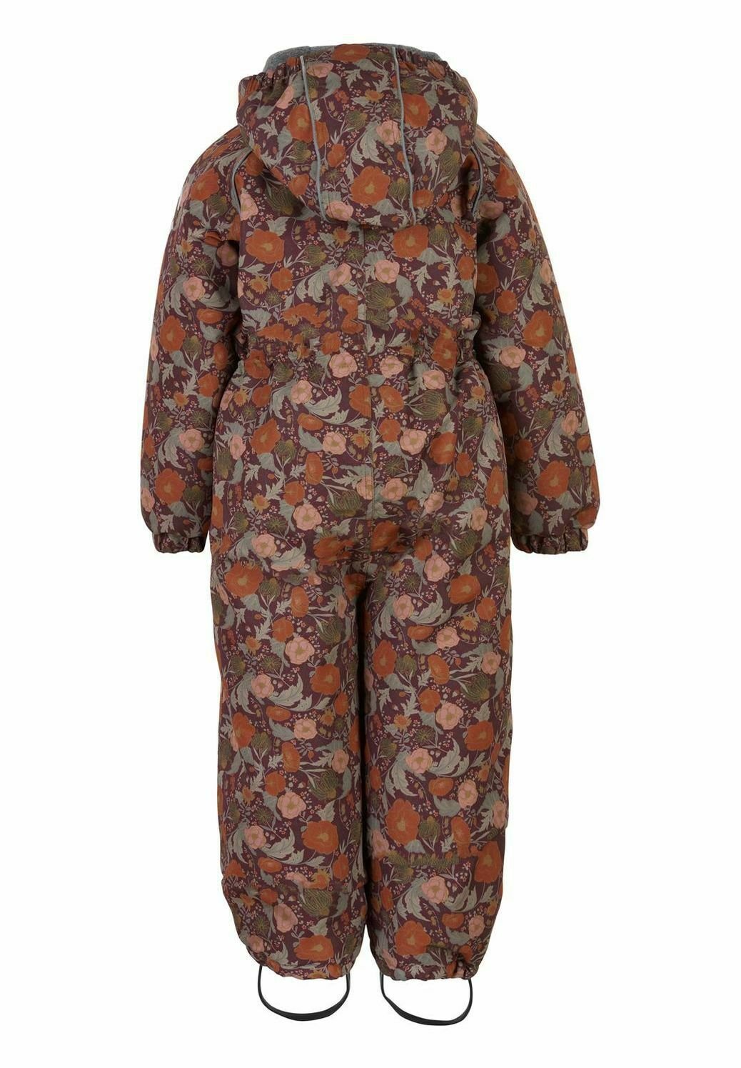 mikk-line AOP FLORAL - Žieminis kombinezonas - decadent chocolate