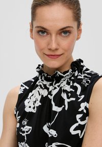 s.Oliver BLACK LABEL OHNE ÄRMEL - Top - schwarz