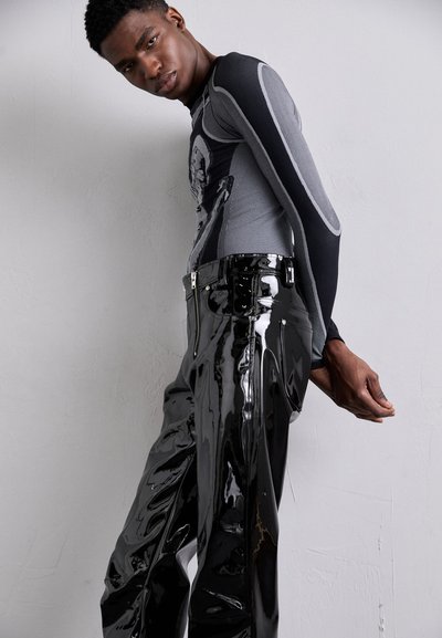 GmbH DOUBLE ZIPS - Pantaloni - black
