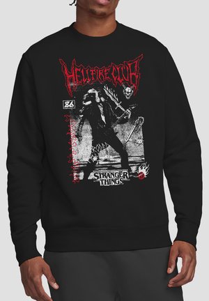 NETFLIX, STRANGER THINGS EDDIE HELLFIRE - Sweatshirt - black