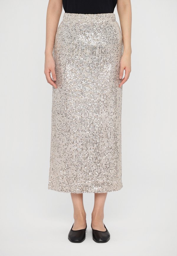 OTTELIA - Pencil skirt - silver