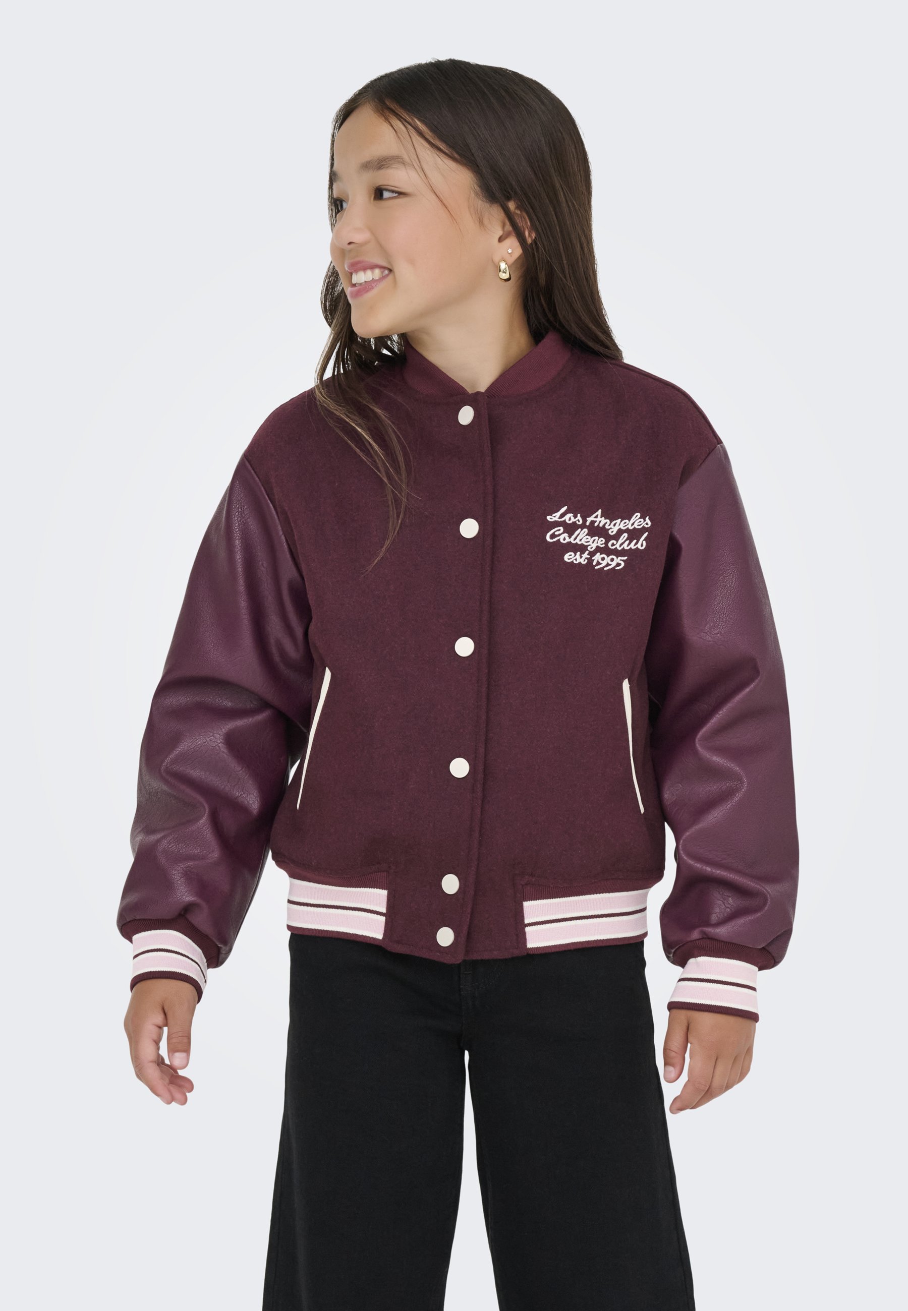 ONLY GIRLS KOGWESTCOAST Bomber Jacket mauve wine/berry