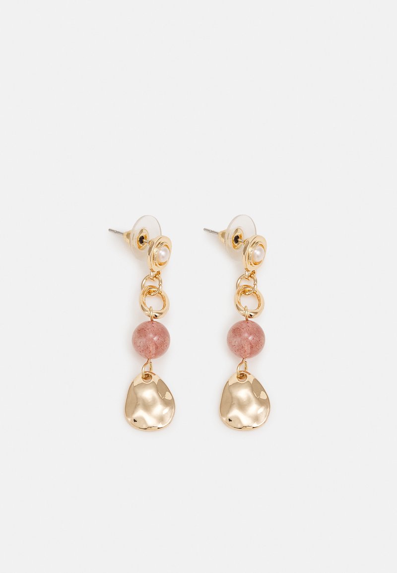 sweet deluxe STATEMENT DROP EARRINGS Orecchini goldcoloured/pink