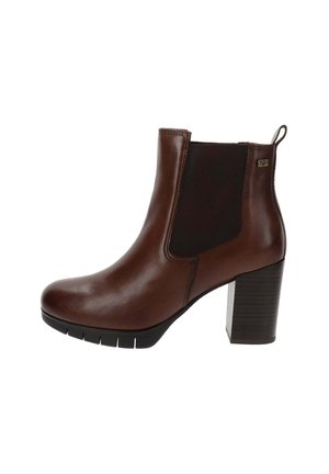 Botines con plataforma - marrone