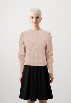 ONLKATIA PUFF O NECK - Jumper - rose smoke melange