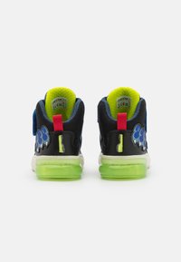 Geox GRAYJAY LIGHT UP BOY - Höga sneakers - royal/lime