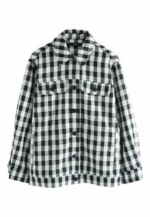 BOUCLE SHACKET  - Letná bunda - navy white gingham