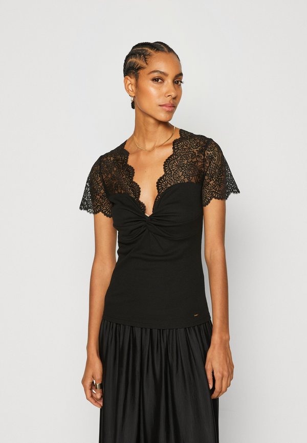 DENNY - Print T-shirt - noir2