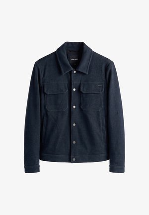 Antony Morato, COAT ARGON SLIM FIT IN KNIT FABRIC STRETCH - Giacca leggera - blue-grey