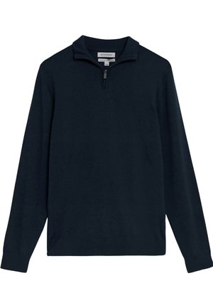 Marks & Spencer HALF ZIP - Pullover - navy