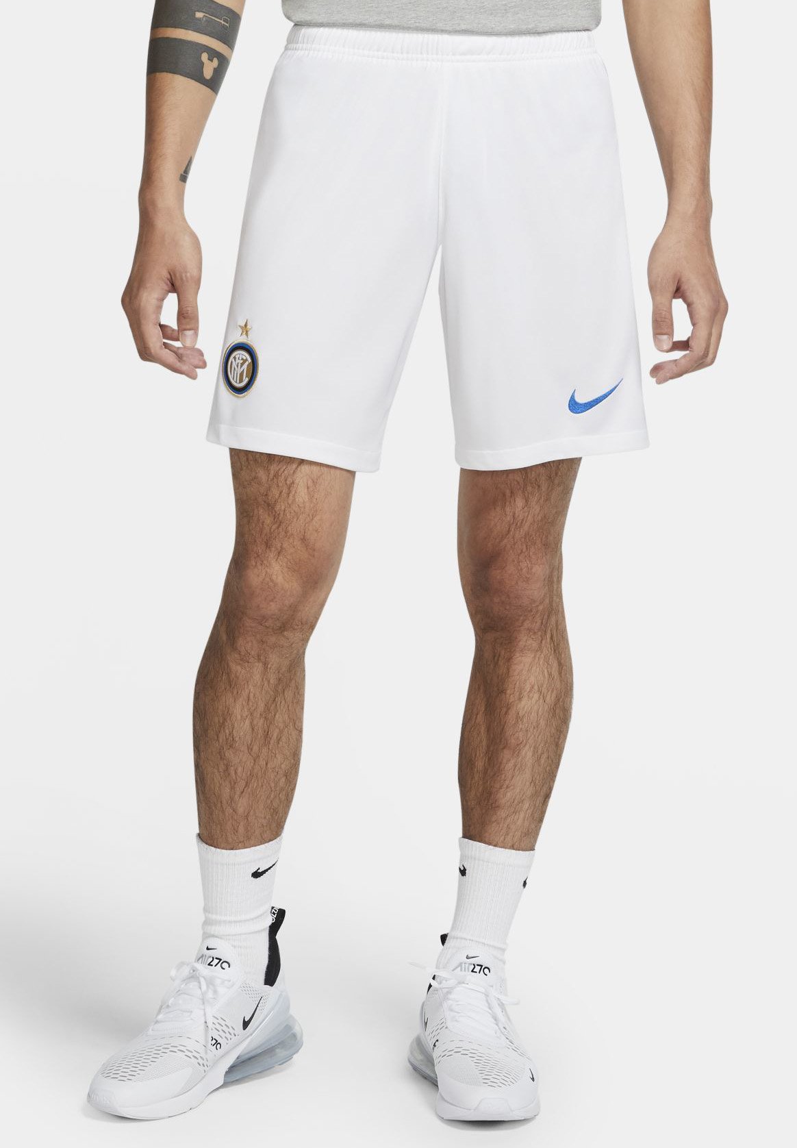 Nike Performance INTER MILAN - Korte broeken - white/blue spark/wit -  Zalando.nl