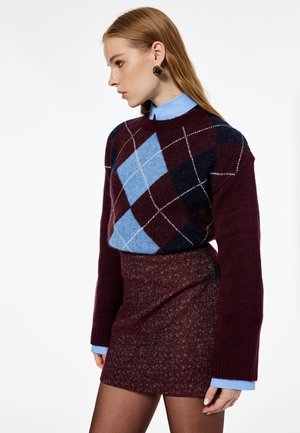 PATTERNED   - Pullover - bordeaux