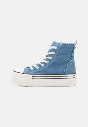 High-top trainers - blue