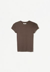 SHORT SLEEVES WITH A ROUND NECK - T-shirt basic - dark green