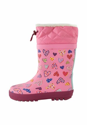 Next, Thinsulate Lined Cuff Wellies - Gummistiefel - pink heart print