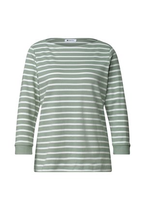 Street One, HIGH-WAISTED BARREL-LEG JEANS IN A LOOSE FIT - Longsleeve - eucalyptus green