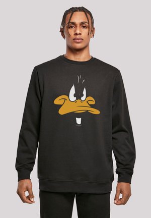 LOONEY TUNES DAFFY DUCK BIG FACE - Sportinis megztinis - black