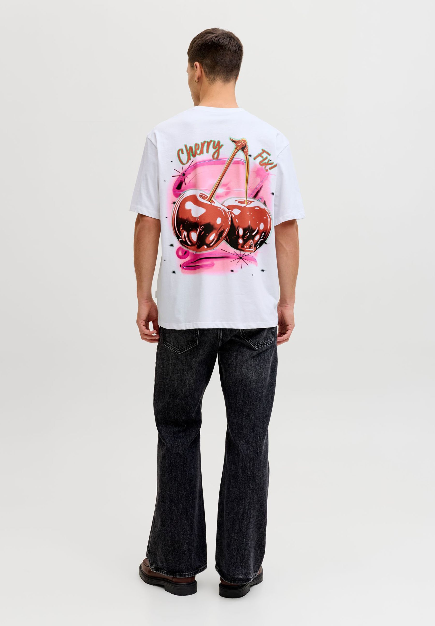 Jack & Jones JORAIRBRUSH TEE CREW NECK - T-shirt print - bright