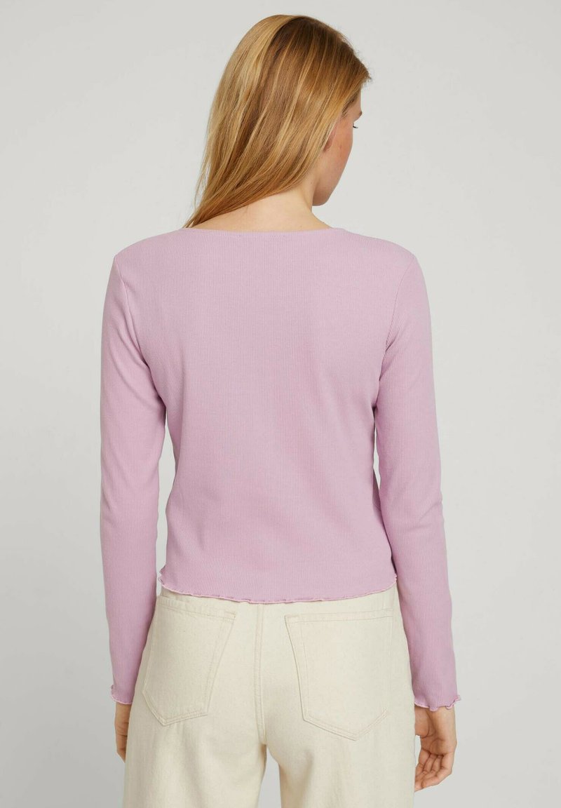 Damen Strickjacken | TOM TAILOR DENIM MIT RÜSCHENDETAIL Strickjacke soft mauve/mauve - JI57617 Damen Strickjacken | TOM TAILOR DENIM MIT RÜSCHENDETAIL Strickjacke soft mauve/mauve - JI57617