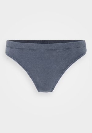 Tamsiai pilki bikini tipo apatiniai, pagaminti iš minkštos, tamprios medžiagos. Savybės: lygus juosmuo ir bevieliai kraštai, užtikrinantys komfortą.