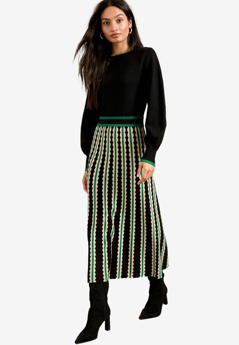 Love & Roses REGULAR FIT CHEVRON LONG SLEEVE - Sarafanas - black scallop