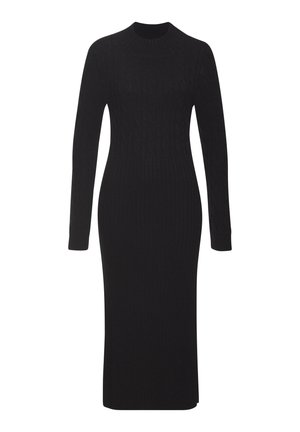 Strickkleid - schwarz