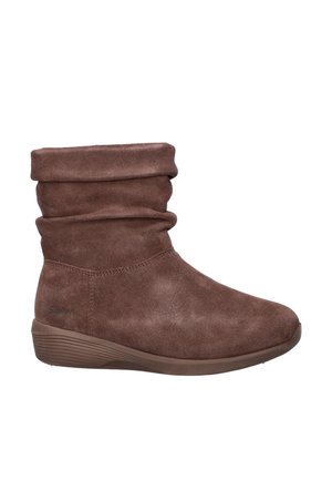 Enkellaarsjes met sleehak - bruin