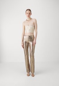 Patrizia Pepe CAMICIA - Top - ivory/shiny gold