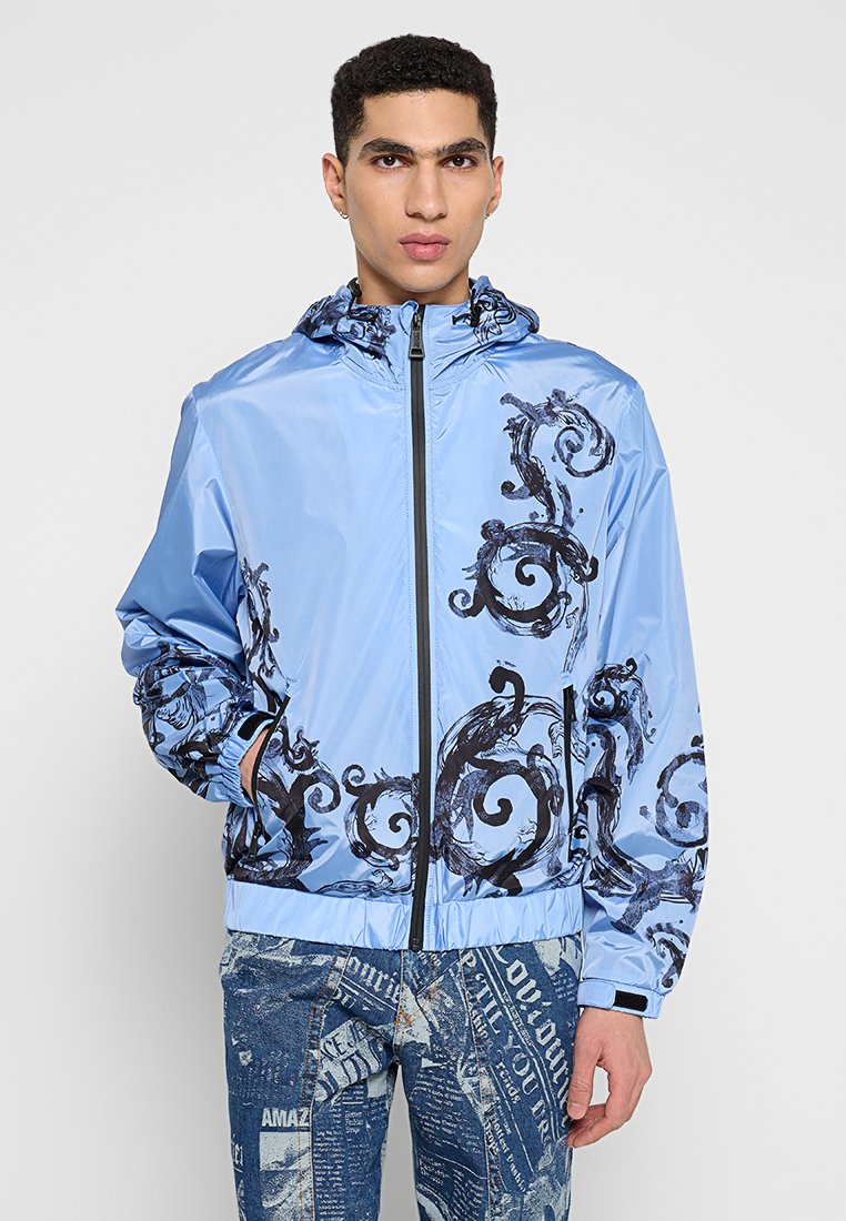 Versace Jeans Couture Lichte jas lichtblauw Versace Jeans Couture Lichte jas lichtblauw