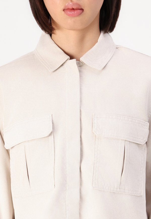 ONLMARIKE SHORT SHIRT - Button-down blouse - pumice stone3