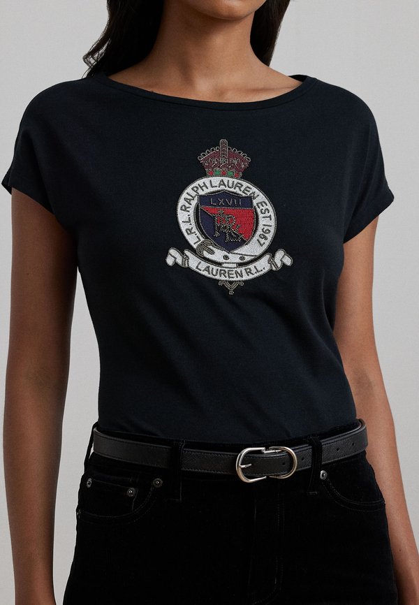 BEADED CREST COTTON JERSEY TEE - Print T-shirt3