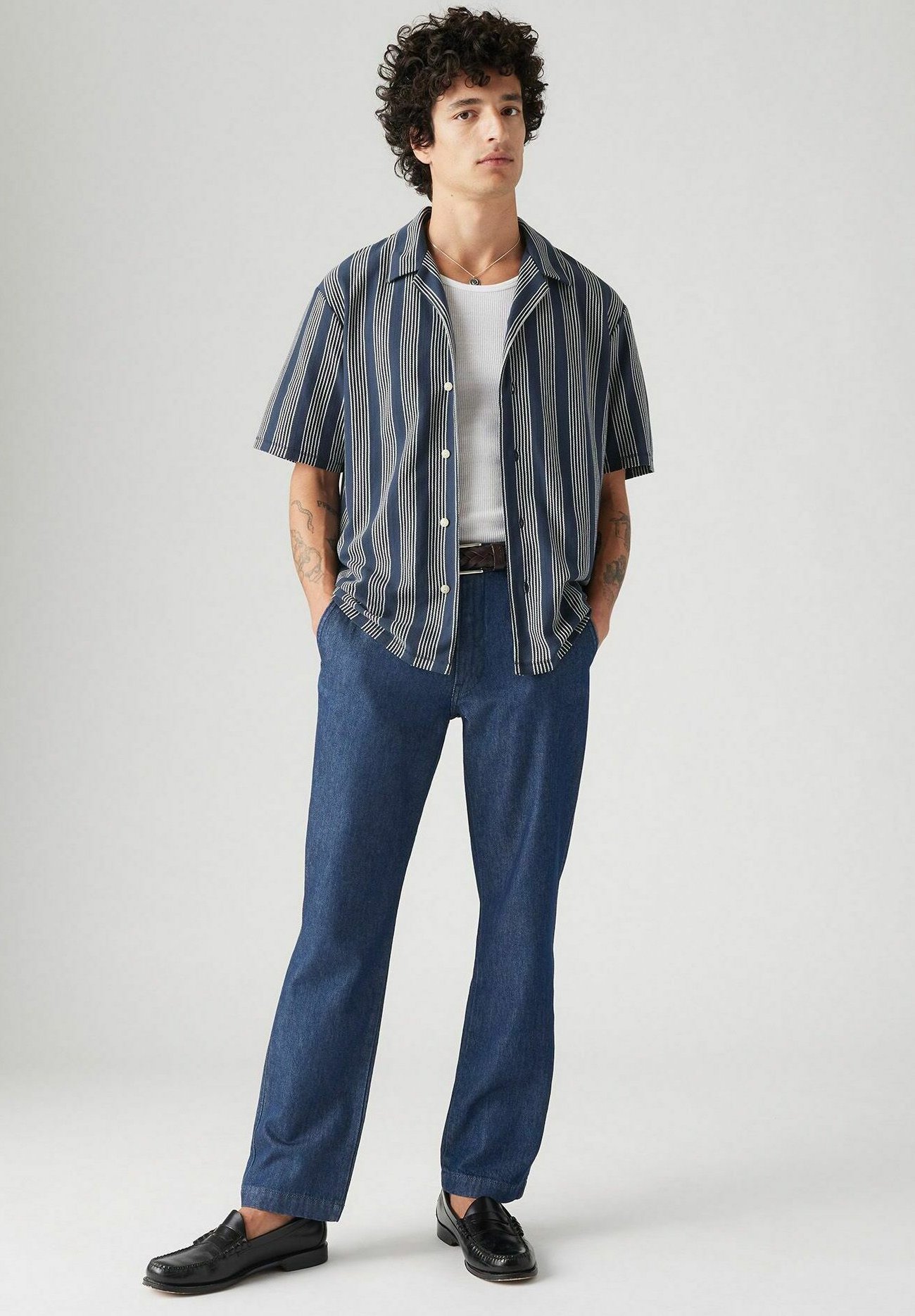 Levi's® AUTHENTIC ENZO - Pantaloni - ponderosa pine soft/blu denim