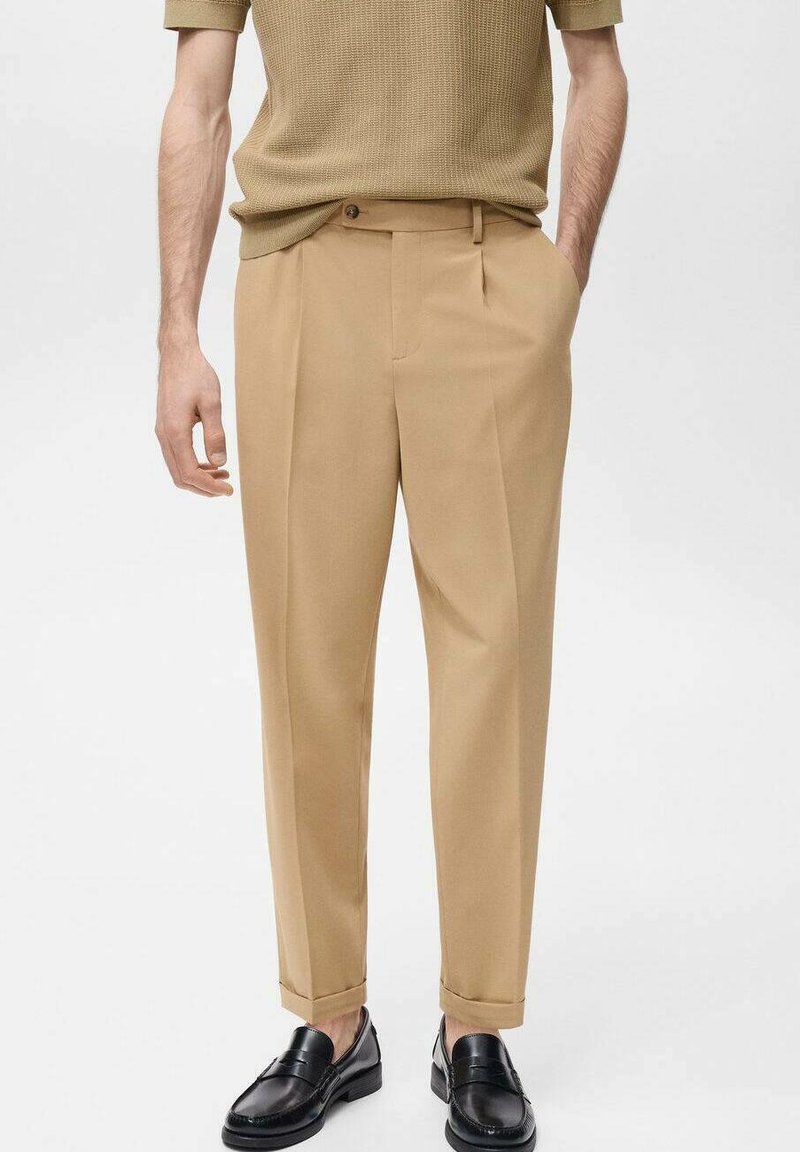 Mango - BOSTON REGULAR-FIT SUIT TROUSERS - Pantaloni - beige, Ingrandire