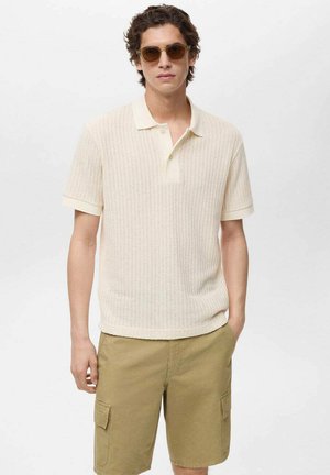 Mango OPEN - Polo shirt - ivory white