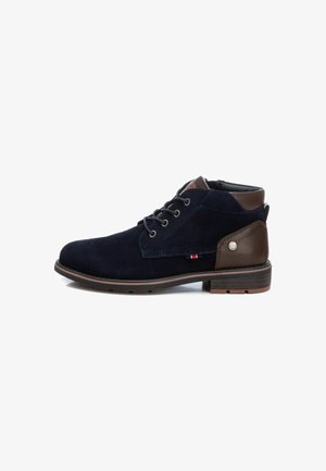 XTI Botines con cordones - navy