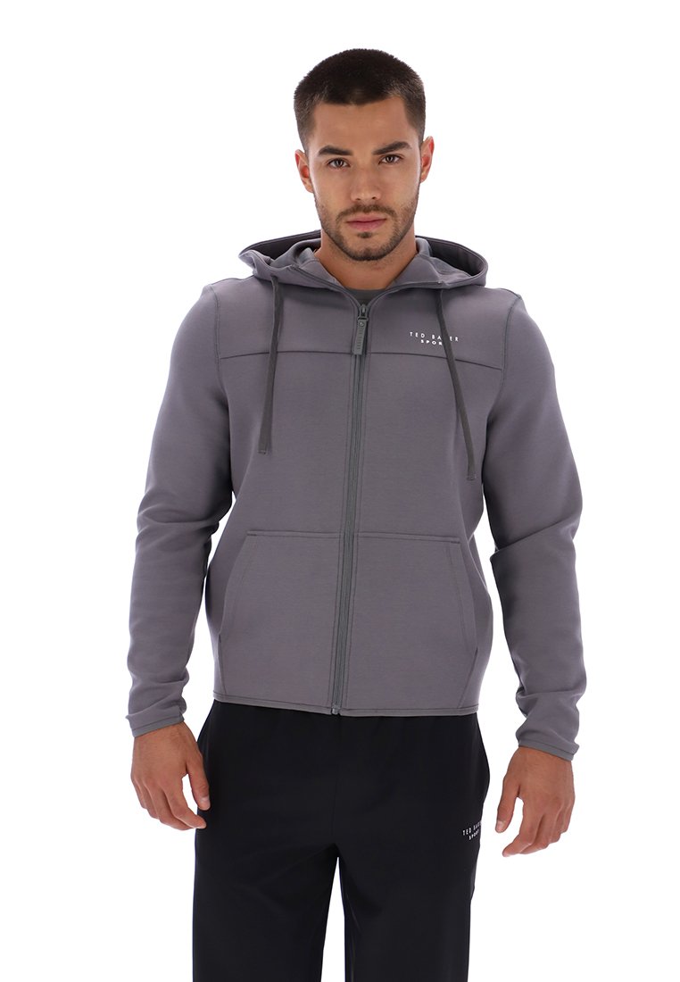 Ted Baker Sports Sweater met rits grijs